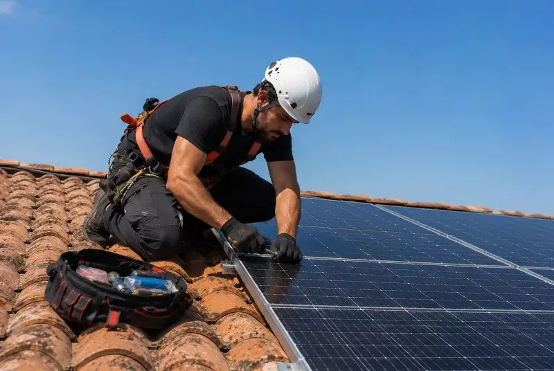 Maintenance et monitoring de panneaux solaires à Saint-Léger-du-Ventoux